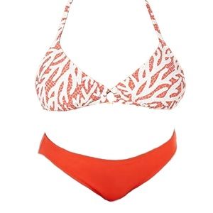 MICHAEL Michael Kors Red and White Bikini
